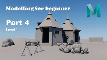 Maya Modelling For Beginners - Tutorials | Part 4 | Level 1