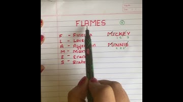 How to play flames #with 2 names