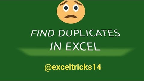 Find & Highlight Duplicate Rows | Find Duplicate Value Using CONDITIONAl FORMATTING