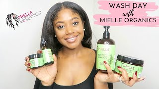 RELAXED HAIR WASH DAY WITH MIELLE ORGANICS ROSEMARY MINT COLLECTION ~ Review | Healthy Hair Junkie