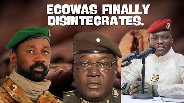 ECOWAS Approves The Exit of Mali, Niger & Burkina Faso.
