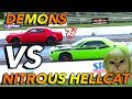 Dodge Demon vs Nitrous Hellcat (HEMI GRUDGE MATCH)