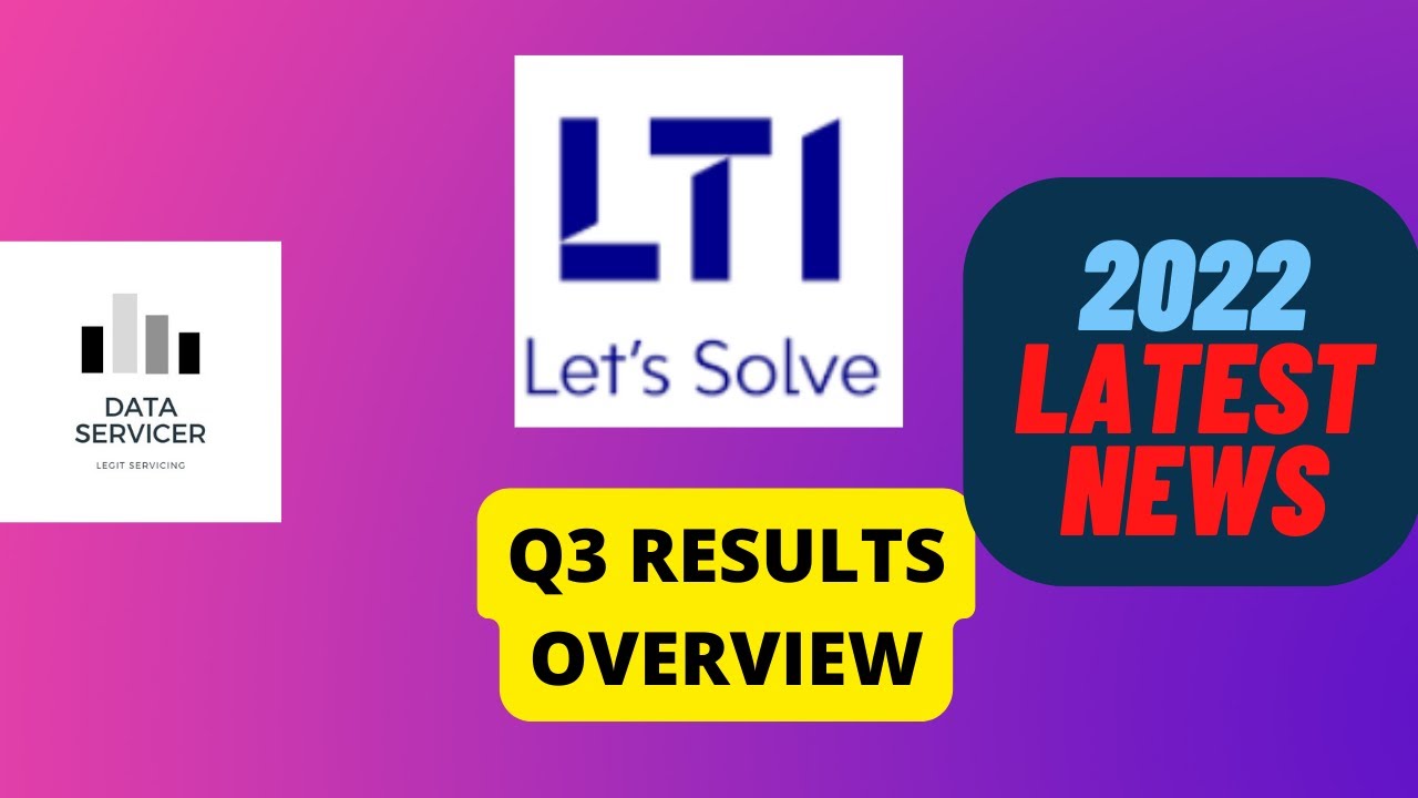 LTI share market latest news today india |Stock market news| L&T Infotech Q3 Results review 