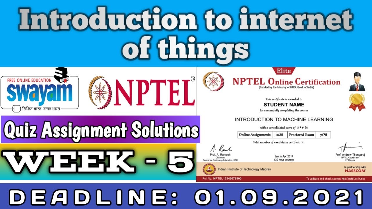 nptel week 5 assignment answers iot