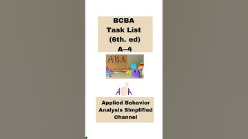 BCBA Task List: Distinguish Among Different Areas Within Applied Behavior Analysis: