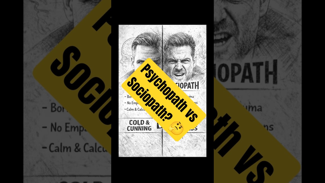 Psychopath vs. Sociopath: 3 Core Differences 🧠 