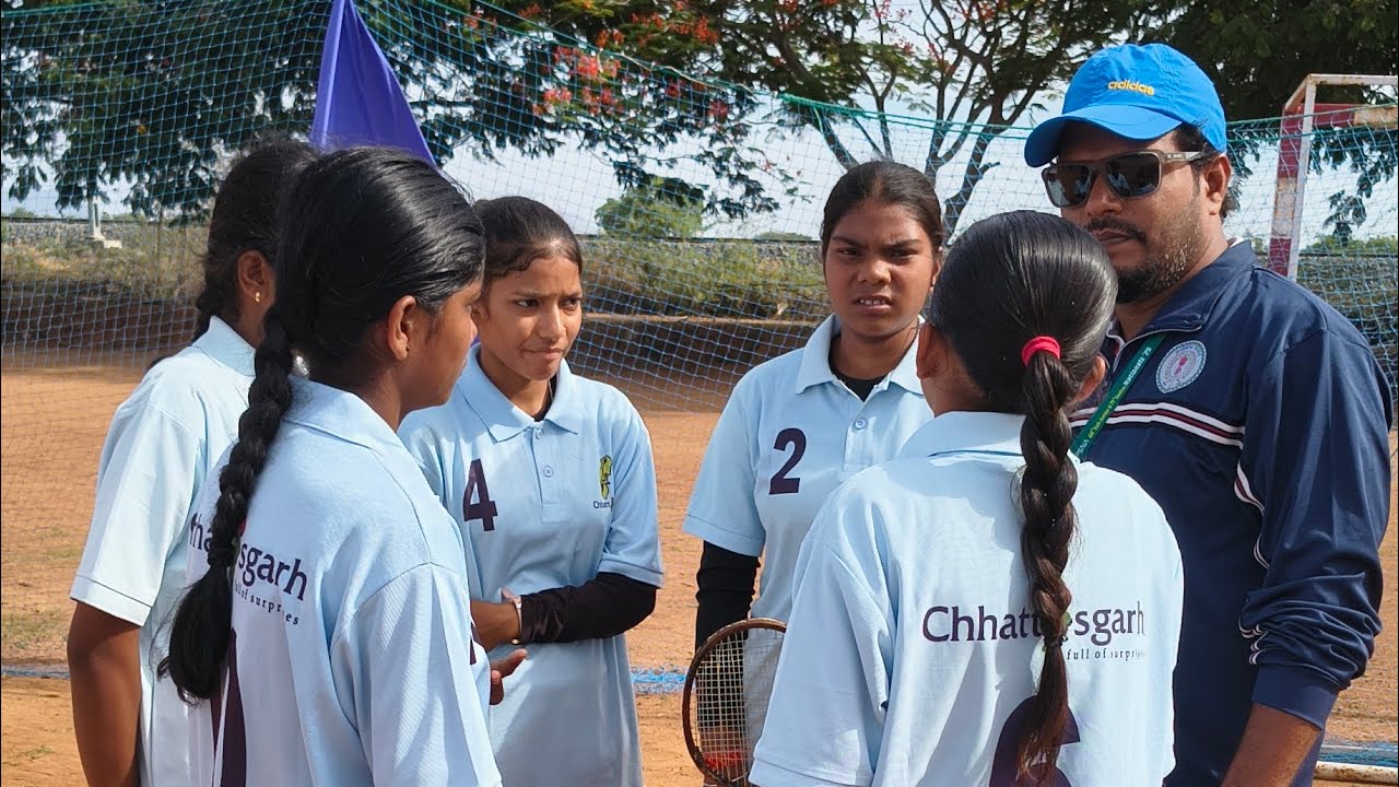 Chhattisgarh v/s Bihar girl's 44th Sub Junior National Ball Badminton ...