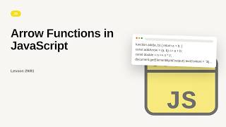 JavaScript - Web development basic Series: Arrow Functions in JavaScript