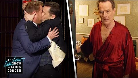 Joseph Gordon-Levitt Plants a Kiss on James Corden