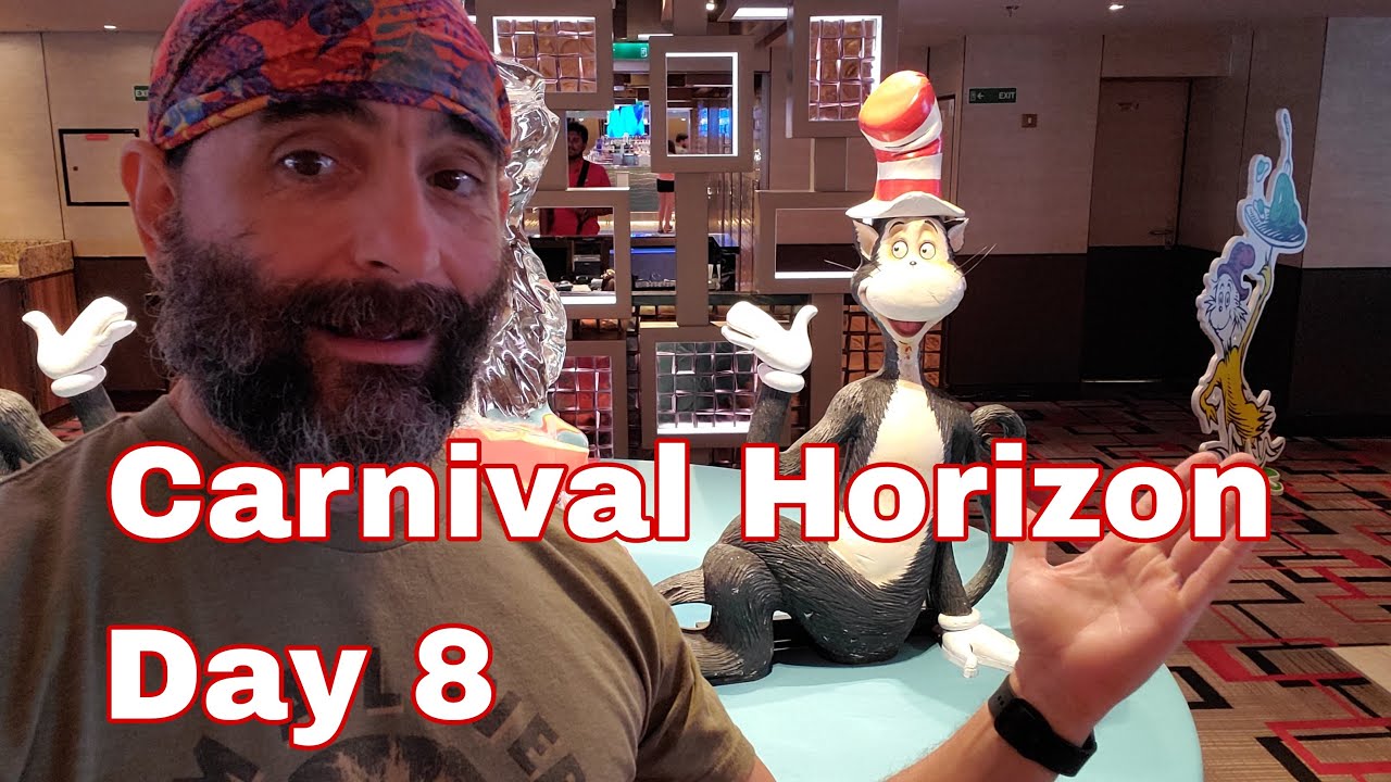 CRUISE | Carnival Horizon Day 8 | IMAX Movie | Dr. Seuss Breakfast | Guy's Pig & Anchor | Karaoke