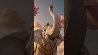 Riding the divine white elephant through the celestial realm of the gods #shorts