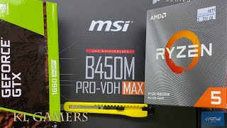 Satisfying RGB PC Build AMD Ryzen 5 3500 msi B450M PRO-VDH MAX GAINWARD GTX1660 Super