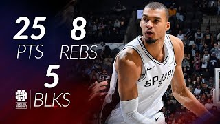 Victor Wembanyama 25 Pts 8 Rebs 5 Blks Vs Magic 2526 Season