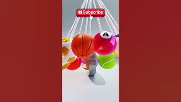 🔥Sports Ball Simulation!🔥Simulation in Blender 3D — Satisfying! #asmr #satisfying #3danimation