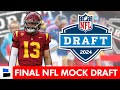 Final 2024 nfl mock draft 1st round projections  with a trade in the top 5