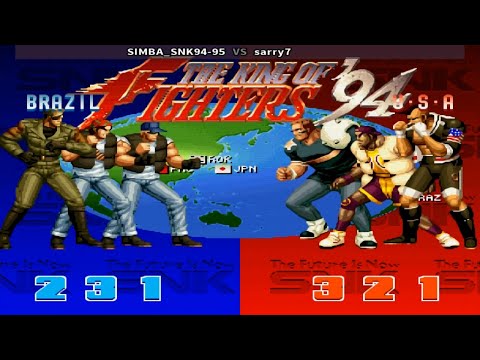 Fightcade 👊 The King Of Fighters 94 👊🏾 SIMBA_SNK94-95 🇺🇸 Vs Sarry7 🇰🇷