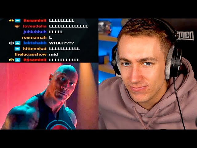 Miniminter Reacts To The Rock Rapping.... class=