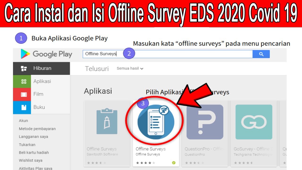 Cara Instal Dan Mengisi Offline Survey Eds 2020 Covid 19 Lewat Hp Android Youtube
