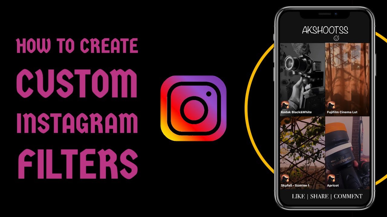 How to create a custom Instagram Filter in less than 10 minutes! ️???? - YouTube
