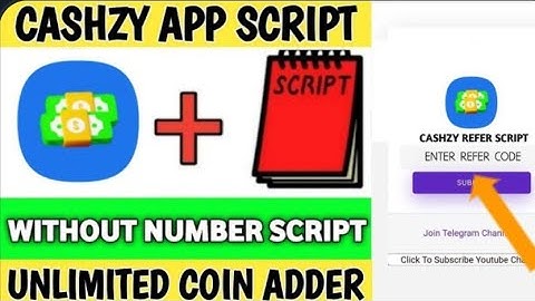 Cashzy App Refer Script || Cashzy App Coin Adder Script |New Earning App Today |Earn With Khushi||