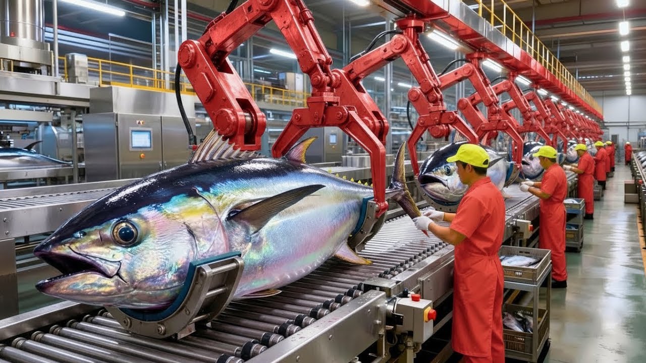 inside Canned Tuna Is Made in Mega Factories | Complete Process” 🐟🥫 ...