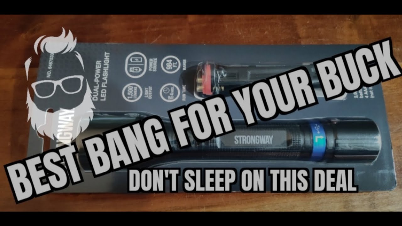 6 Reasons Why You Need This | Strongway Rechargeable Flashlight 