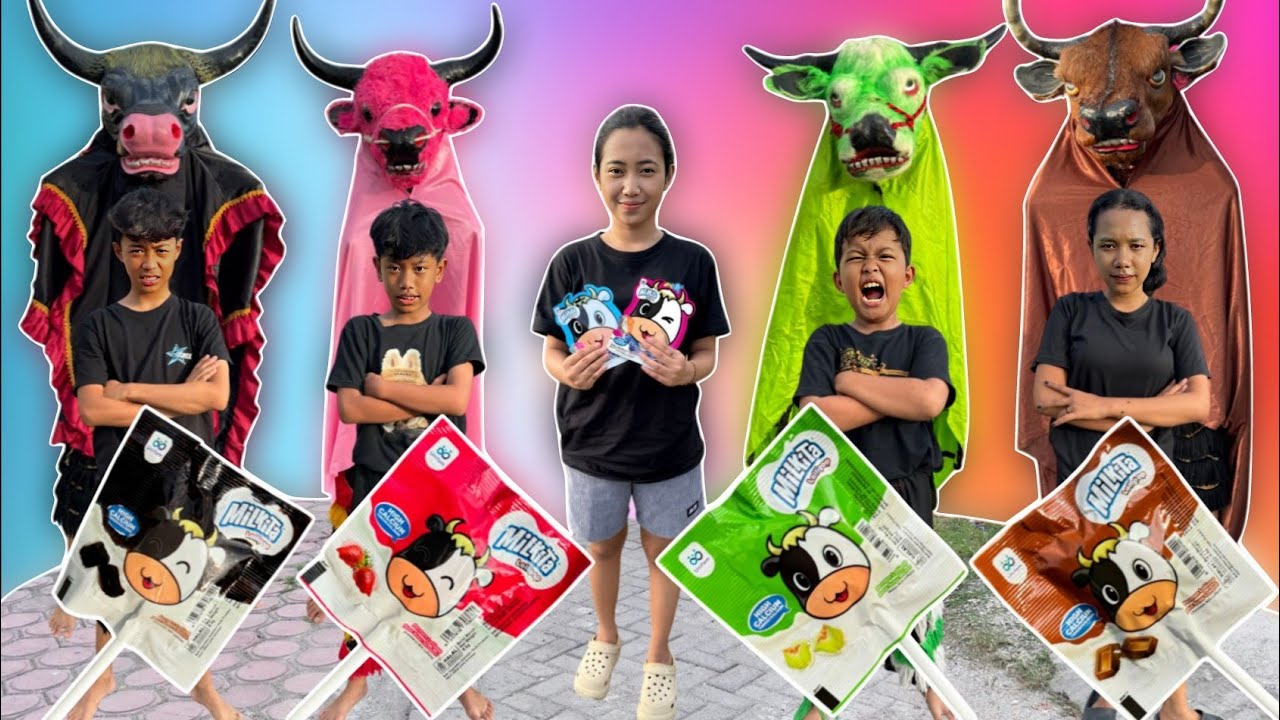 Drama lucu ngakak | MAKAN PERMEN MILKITA AJAIB BISA BERUBAH MENJADI BANTENGAN BEROT 