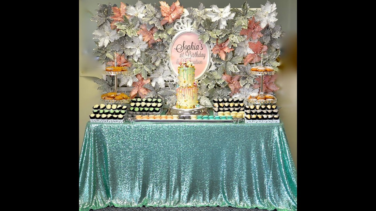 blue and gold birthday party