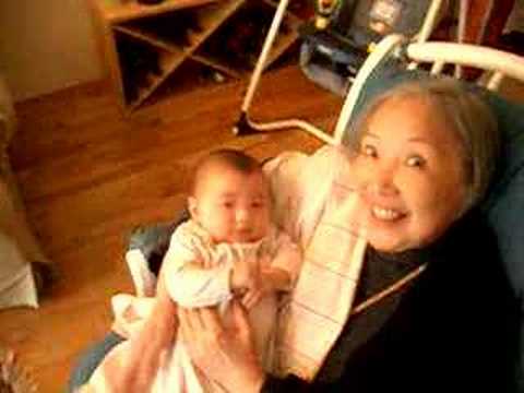 Grandma liang with baby mia