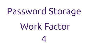 implifying OWASP Cheat Sheet - Password Storage - Work Factor a.k.a. Iterations