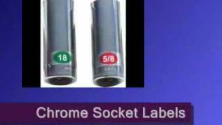 Chrome Socket Organizer Labels (60 sec. Clip)