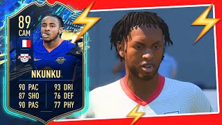 TOTS NKUNKU REVIEW! 89 TOTS NKUNKU PLAYER REVIEW - FIFA 21 ULTIMATE TEAM