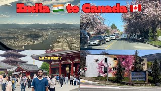 India to Canada vlog 🇮🇳🇨🇦 | International student | May 2024 intake | indirect flight @49k only