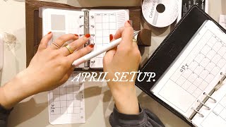 Planner System Chat + April Setup in Personal and Pocket Rings