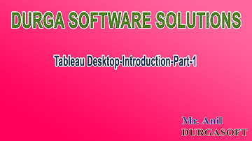 Tableau Desktop Introduction Part 1