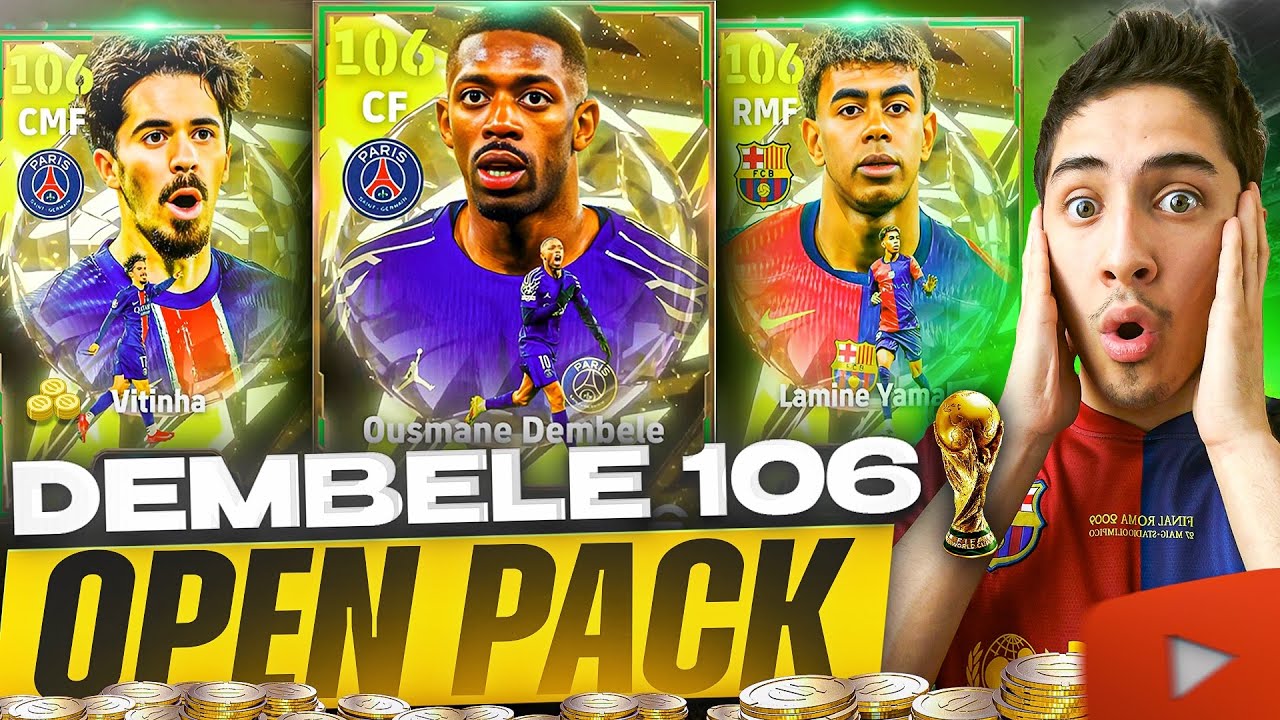 2025 - YILGI OLTIN TOʻP SOHIBI - USMON DEMBELE! - OPEN PACK efootball mobile 2026