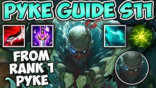 SEASON 11 PYKE SUPPORT GUIDE (RUNES AND BUILD) + HOW TO CARRY! - League of Legends