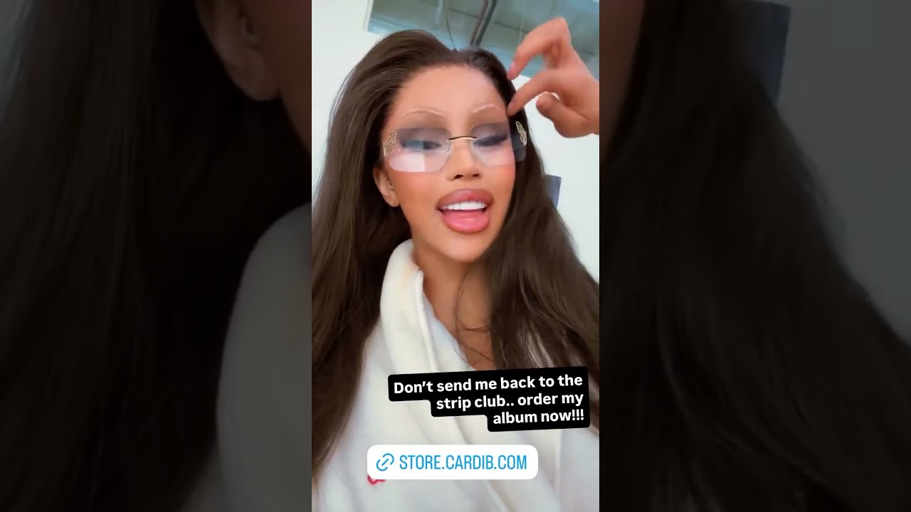 Cardi B on set tonight via Instagram stories. 😍 #cardib