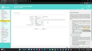 How to setup remote desktop port forwarding on the TP-Link WR840N - explanation provided