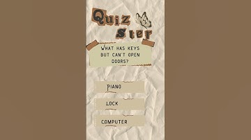 "What Has Keys but Can