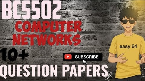 VTU Computer Networks (BCS502) | Model & Previous Year Question Papers Explained | EasyEngineering64