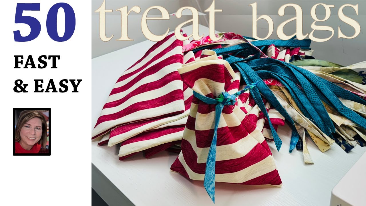 🛍 Gift or Treat Bag | FAST & EASY | 10-minute Gift Bag | Quilting