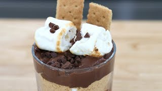 S'mores Chocolate Pudding