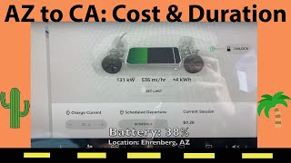 Driving an EV from Arizona to California! Cost and Duration
Im in a Tesla Model 3-dual motor long range, driving on a road trip from Phoenix, AZ to Anaheim, CA. Along the trip I take note of my time spent and cost at each charger. I am using Tesla chargers both in Arizona and California so the way they are priced is different. In the end I provide a summary of my costs.
Dont forget to Subscribe!
Buying a Tesla? Use my referral code and earn 1,000 miles of free Supercharging.
Liked Lorraine & Calla? Use her code! (M3 SR+ Owner)
https://ts.la/lorraine68068
Liked the editing? Use Alexs code! (M3 LR Owner)
https://ts.la/alexander37416
Instagram: @callastesla
Music in this video:
Music from https://filmmusic.io
Inspired by Kevin MacLeod (https://incompetech.com)
License: CC BY (http://creativecommons.org/licenses/by/4.0/)
Music from https://filmmusic.io
Blippy Trance by Kevin MacLeod (https://incompetech.com)
License: CC BY (http://creativecommons.org/licenses/by/4.0/)
Music from https://filmmusic.io
Son of a Rocket by Kevin MacLeod (https://incompetech.com)
License: CC BY (http://creativecommons.org/licenses/by/4.0/)
Music from https://filmmusic.io
Nowhere Land by Kevin MacLeod (https://incompetech.com)
License: CC BY (http://creativecommons.org/licenses/by/4.0/)
Music: https://www.bensound.com Driving an EV from Arizona to California! Cost and Duration
