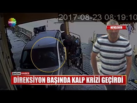 Direksiyon başında kalp krizi geçirdi