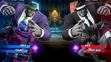 Hulk & Thanos VS Thanos & Hulk (Very Hard) - Marvel vs Capcom | 4K Gameplay
