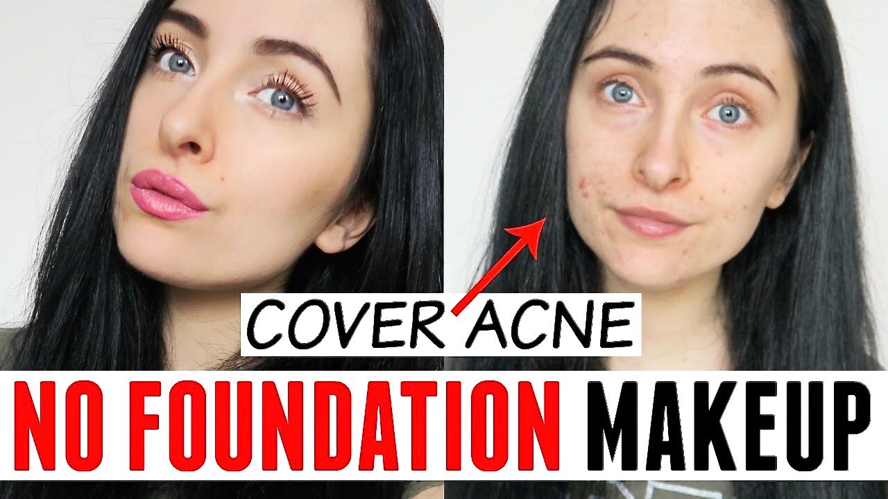 NO FOUNDATION Makeup Tutorial How To Cover Acne Ivy Rode YouTube