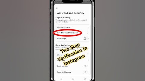 How To Setup Two Step Verification On Instagram 😱😍☺#instagram #shorts #twostepverification