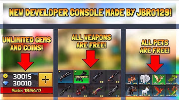 Pixel Gun 3D: New Developer Console Mod Made By Jbro129!