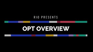 OPT Overview Workshop